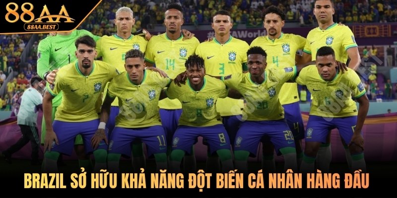 Brazil sở hữu khả năng đột biến cá nhân hàng đầu thế giới
